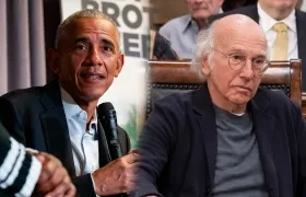 Barack Obama y Larry David.