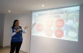 Zuleima Radi Sagbini, directora ejecutiva de la Cruz Roja Seccional Atlántico. 