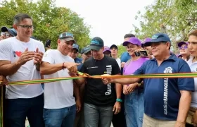 El alcalde Alejandro Char en la entrega del parque.