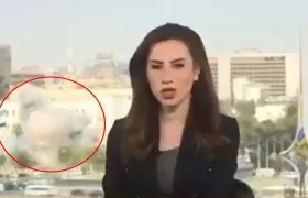 Una de las explosiones fue captada en vivo durante una transmisión de televisión.