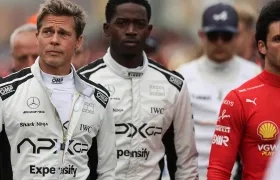 Brad Pitt y Damson Idris.