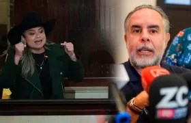 Lina María Garrido y Armando Benedetti.