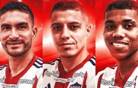 Guillermo Celis, Jhon Fredy Salazar y Jesús Rivas.
