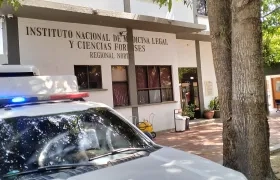 Fachada de Medicina Legal de Barranquilla.