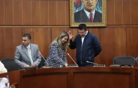 El senador Miguel Ángel Pinto.