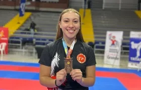 Natalia Bernal Herrera, karateka barranquillera de 23 años.