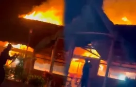 Imágenes del incendio.