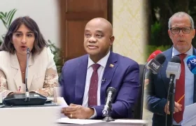 Laura Sarabia, Luis Gilberto Murillo y Alfredo Saade.