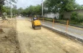 Trabajos de la Triple A en la vía.