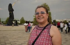 Elizabeth Henao, quien llegó desde Los Ángeles a Barranquilla. 