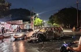 Así quedaron los dos vehículos.