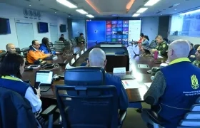 La Sala de Crisis de la UNGRD.