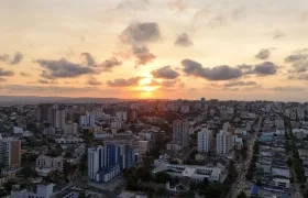 Vista panorámica de Barranquilla. 