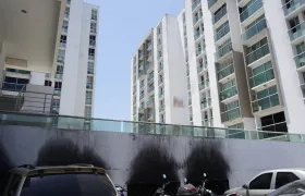 Edificio Flores del Recreo, afectado por el incendio.