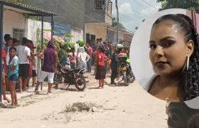 Gina Paola Rivera Toloza / Día que fue encontrada enterrada en el barrio Ciudad Paraíso.