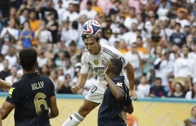 Gonzalo García, con golpe de cabeza, marcó el gol del triunfo del Real Madrid. 
