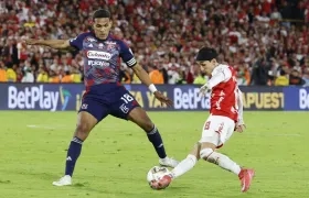 Homer Martínez durante la final que Medellín disputó con Santa Fe. 