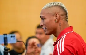 Jermein Peña, defensa central del Junior. 