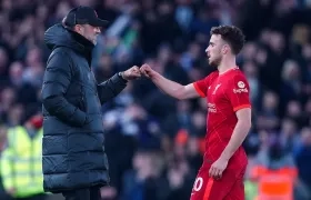 Jürgen Klopp y Diogo Jota coincidieron en el Liverpool entre 2020 y 2024. 