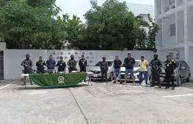 Julio Orlando Hugueth, Davier Eduardo Ramírez, Oscar Javier Vaquiro y Pedro Pablo Ochoa. 