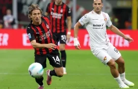 Luka Modric en acción de juego.