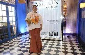 Flor Chaparro durante el lanzamiento del Congreso Latinoamericano Ixel Moda 2025. 