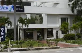 Fachada de la oficina de Air-e en Villa Country, en Barranquilla.