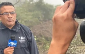 El periodista Fredy Calveche.