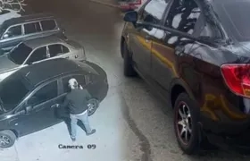 Uno de los vehículos robados. 