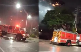 Conato de incendio en el Centro Comercial Le Meridiem. 