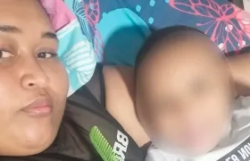 Darly y su pequeño Axel 