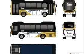 Diseño de la nueva flota de buses.