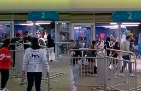 Disturbios esta noche en el Movistar Arena. 