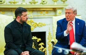 Donald J. Trump y Volodímir Zelenski