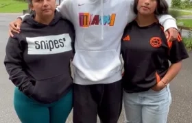 Familia del periodista Fredy Calvache.