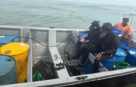 Embarcación donde era transportada la droga. 