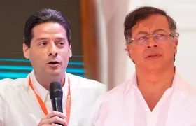 Senador Mauricio Gómez y el Presidente Gustavo Petro.