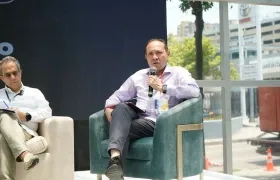 Antonio Sanguino, ministro de Trabajo, durante el 11 Foro del Caribe Colombiano.