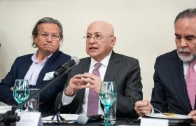 El ministro de Justicia, Eduardo Montealegre.