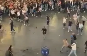 Imagen de los disturbios.