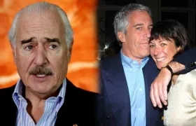 Andrés Pastrana, Jeffrey Epstein y Ghislaine Maxwell.