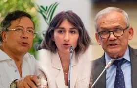 Presidente Gustavo Petro; excanciller Laura Sarabia; Carlos Ramón González, exdirector del Dapre. 