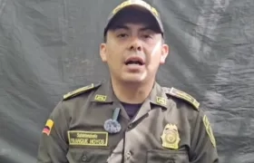 Franki Esley Hoyos Murcia, uno de los policías secuestrados. 