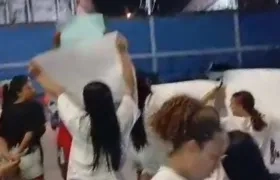 Plantón en la Penitenciaría El Bosque.