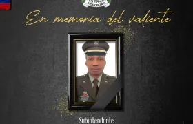 El subintendente José Jair Reyes Lucumí.