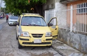 Taxi en mal estado.