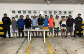 Presuntos 'Costeños' capturados. 