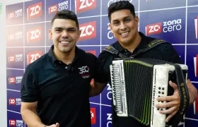 José Martín Bernier y Ruffy Barrios en las instalaciones de Zona Cero. 