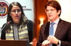 Juanita Goebertus y Miguel Uribe Turbay (Q.E.P.D).