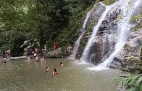 Cascadas de Marinka, en el corregimiento de Minca. 
